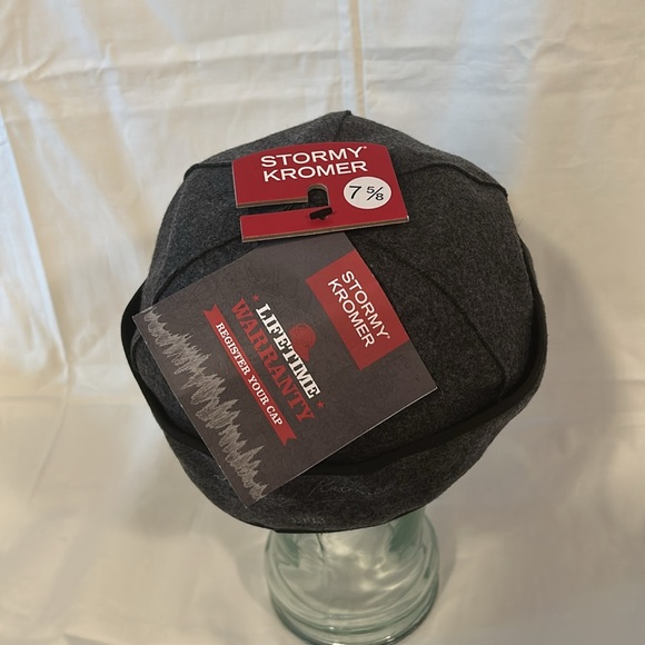 Stormy Kromer Original Charcoal Wool Cap w/ State of Michigan Logo Sz 7 5/8 NWT - Picture 3 of 4